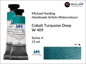 Farba akwarelowa Artists Watercolours Michael Harding, kolor: Cobalt Turquoise Deep W 409, tuba 15 ml