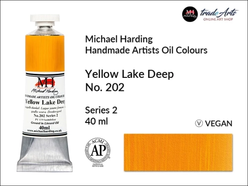 Michael Harding Artists Oil Colours Yellow Lake Deep 202, farba olejna Yellow Lake Deep 202 Michael Harding, Michael Harding - farba olejna Yellow Lake Deep 202, farby olejne Michael Harding, Michael Harding, farby Michael Harding, tradearts,