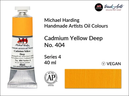 Michael Harding Artists Oil Colours Cadmium Yellow Deep 404, farba olejna Cadmium Yellow Deep 404 Michael Harding, Michael Harding - farba olejna Cadmium Yellow Deep 404, farby olejne Michael Harding, Michael Harding, farby Michael Harding,