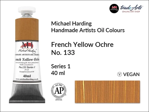 Michael Harding Artists Oil Colours French Yellow Ochre 133, farba olejna French Yellow Ochre 133 Michael Harding, Michael Harding - farba olejna French Yellow Ochre 133, farby olejne Michael Harding, Michael Harding, farby Michael Harding,