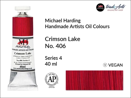 Michael Harding Artists Oil Colours Crimson Lake  406, farba olejna Crimson Lake 406 Michael Harding, Michael Harding - farba olejna Crimson Lake 406, farby olejne Michael Harding, Michael Harding, farby Michael Harding,