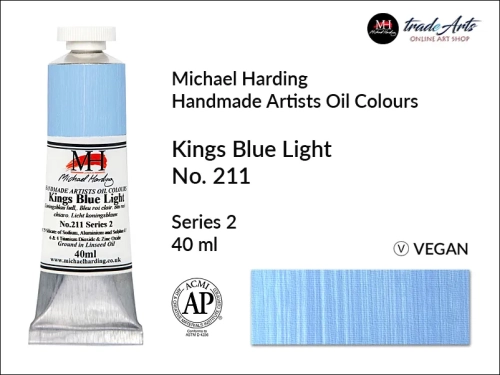 Michael Harding Artists Oil Colours Kings Blue Light 211, farba olejna Kings Blue Light 211 Michael Harding, Michael Harding - farba olejna Kings Blue Light 211, farby olejne Michael Harding, Michael Harding, farby Michael Harding,