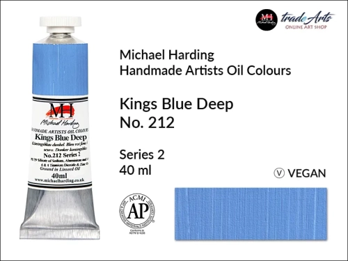 Michael Harding Artists Oil Colours Kings Blue Deep 212, farba olejna Kings Blue Deep 212 Michael Harding, Michael Harding - farba olejna Kings Blue Deep 212, farby olejne Michael Harding, Michael Harding, farby Michael Harding,