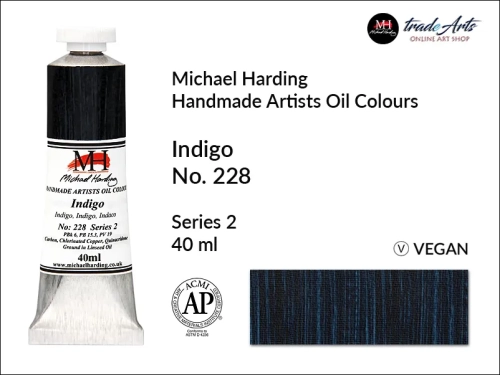 Michael Harding Artists Oil Colours Indigo 228, farba olejna Indigo 228 Michael Harding, Michael Harding - farba olejna Indigo 228, farby olejne Michael Harding, Michael Harding, farby Michael Harding,