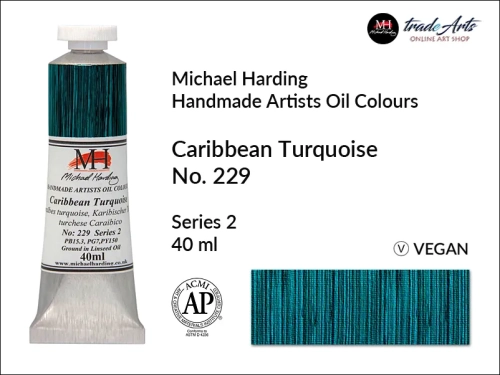 Michael Harding Artists Oil Colours Caribbean Turquoise 229, farba olejna Caribbean Turquoise 229 Michael Harding, Michael Harding - farba olejna Caribbean Turquoise 229, farby olejne Michael Harding, Michael Harding, farby Michael Harding,