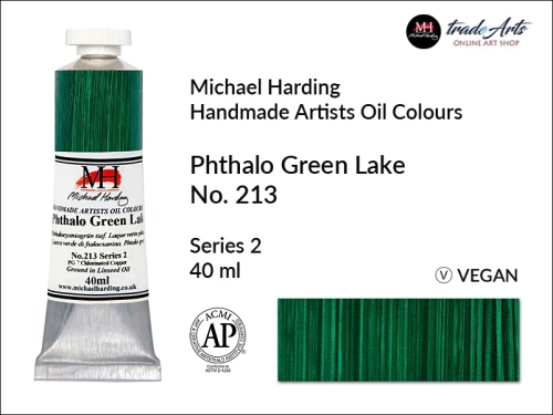 Michael Harding Artists Oil Colours Phthalocyanine Green Lake 213, farba olejna Phthalocyanine Green Lake 213 Michael Harding, Michael Harding - farba olejna Phthalocyanine Green Lake 213, farby olejne Michael Harding, farby Michael Harding,