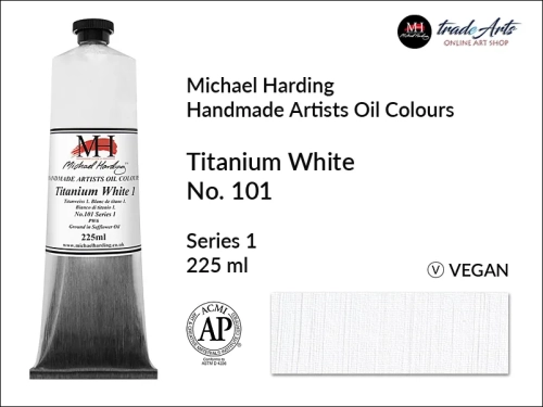 Michael Harding Artists Oil Colours Titanium White 101, farba olejna Titanium White 101 Michael Harding, Michael Harding - farba olejna Titanium White 101, farby olejne Michael Harding, Michael Harding, farby Michael Harding, tradearts,