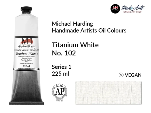 Michael Harding Artists Oil Colours Titanium White 102, farba olejna Titanium White 102 Michael Harding, Michael Harding - farba olejna Titanium White 102, farby olejne Michael Harding, Michael Harding, farby Michael Harding, tradearts,