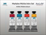 Zestaw farb akwarelowych w tubach Marlaine Michie Intro Set Michael Harding, kpl. 4 tuby x 15 ml