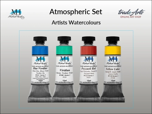 Atmospheric Set Michael Harding zestaw farb akwarelowych, zestaw farb akwarelowych w tubach MH Atmospheric Set zestaw akwareli w tubach Michael Harding, akwarele Michael Harding w zestawach, komplety akwareli MH,