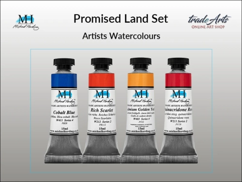 Promised Land Set Michael Harding zestaw farb akwarelowych, zestaw farb akwarelowych w tubach MH Promised Land Set zestaw akwareli w tubach Michael Harding, akwarele Michael Harding w zestawach, komplety akwareli MH,
