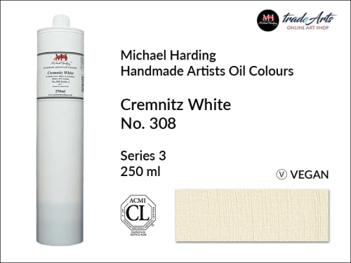 Michael Harding Artists Oil Colours Cremnitz White 308, farba olejna Cremnitz White 308 Michael Harding, Michael Harding - farba olejna Cremnitz White 308, farby olejne Michael Harding, Michael Harding, farby Michael Harding, tradearts,