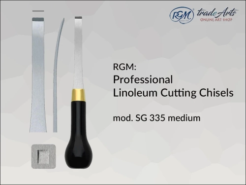 Dłuto do linorytu proste Professional Lino Chisel 335 RGM, RGM Professional Lino Chisel 335 dłuto do linorytu proste, dłuto do linorytu RGM, dłuto proste do linorytu RGM, linoleum, dłuto, linoryt, tradearts,