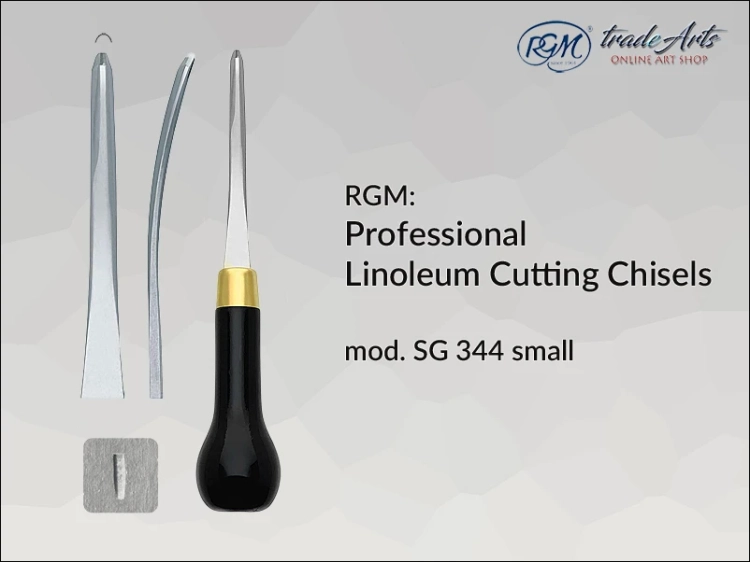 Dłuto do linorytu rynienkowe Professional Lino Chisel 344 RGM, RGM Professional Lino Chisel 344 dłuto do linorytu rynienkowe, dłuto do linorytu RGM, dłuto rynienkowe do linorytu RGM, linoleum, dłuto, linoryt, tradearts,