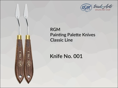 Painting Palette Knives RGM Classic Line 001, szpachla malarska klasyczna RGM Classic Line mod. 001, szpachla malarska RGM Classic Line, szpachle malarskie artystyczne RGM, szpachla, szpachle malarskie, RGM szpachle malarskie,