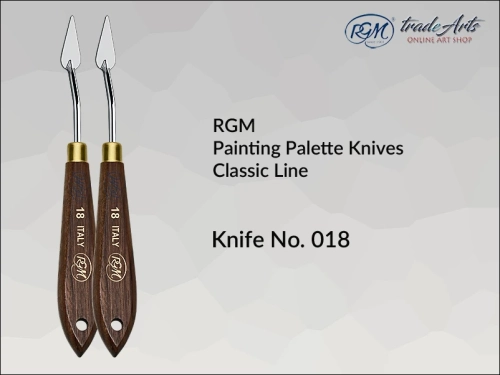 Painting Palette Knives RGM Classic Line 018, szpachla malarska klasyczna RGM Classic Line mod. 018, szpachla malarska RGM Classic Line, szpachle malarskie artystyczne RGM, szpachla, szpachle malarskie, RGM szpachle malarskie,