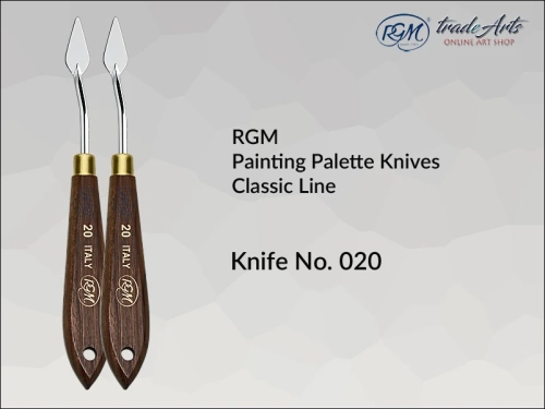 Painting Palette Knives RGM Classic Line 020, szpachla malarska klasyczna RGM Classic Line mod. 020, szpachla malarska RGM Classic Line, szpachle malarskie artystyczne RGM, szpachla, szpachle malarskie, RGM szpachle malarskie,