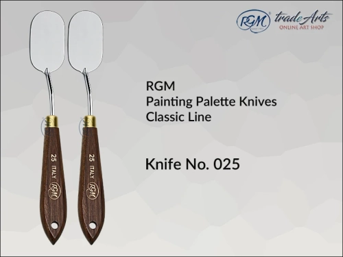 Painting Palette Knives RGM Classic Line 025, szpachla malarska klasyczna RGM Classic Line mod. 025, szpachla malarska RGM Classic Line, szpachle malarskie artystyczne RGM, szpachla, szpachle malarskie, RGM szpachle malarskie,