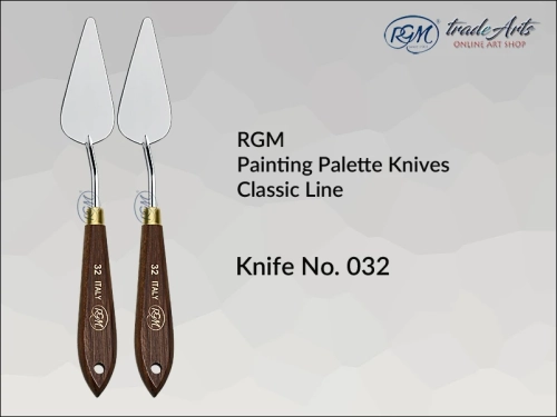 Painting Palette Knives RGM Classic Line 032, szpachla malarska klasyczna RGM Classic Line mod. 032, szpachla malarska RGM Classic Line, szpachle malarskie artystyczne RGM, szpachla, szpachle malarskie, RGM szpachle malarskie,