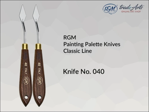 Painting Palette Knives RGM Classic Line 040, szpachla malarska klasyczna RGM Classic Line mod. 040, szpachla malarska RGM Classic Line, szpachle malarskie artystyczne RGM, szpachla, szpachle malarskie, RGM szpachle malarskie,