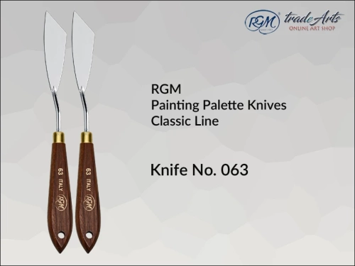 Painting Palette Knives RGM Classic Line 063, szpachla malarska klasyczna RGM Classic Line mod. 063, szpachla malarska RGM Classic Line, szpachle malarskie artystyczne RGM, szpachla, szpachle malarskie, RGM szpachle malarskie,