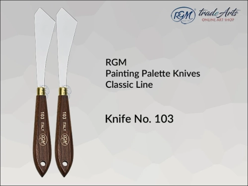 Painting Palette Knives RGM Classic Line 103, szpachla malarska klasyczna RGM Classic Line mod. 103, szpachla malarska RGM Classic Line, szpachle malarskie artystyczne RGM, szpachla, szpachle malarskie, RGM szpachle malarskie,
