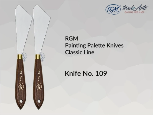 Painting Palette Knives RGM Classic Line 109, szpachla malarska klasyczna RGM Classic Line mod. 109, szpachla malarska RGM Classic Line, szpachle malarskie artystyczne RGM, szpachla, szpachle malarskie, RGM szpachle malarskie,