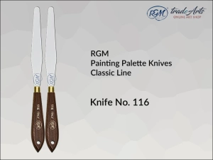 Szpachla malarska klasyczna z rękojeścią drewnianą RGM Classic Line, mod. 116