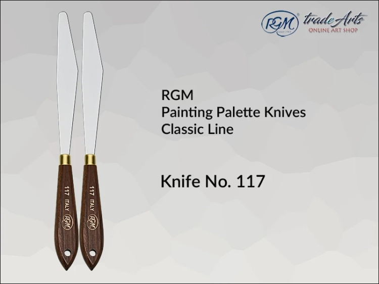 Painting Palette Knives RGM Classic Line 117, szpachla malarska klasyczna RGM Classic Line mod. 117, szpachla malarska RGM Classic Line, szpachle malarskie artystyczne RGM, szpachla, szpachle malarskie, RGM szpachle malarskie,
