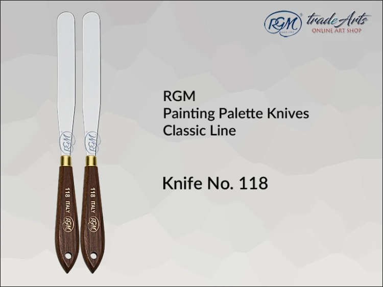 Painting Palette Knives RGM Classic Line 118, szpachla malarska klasyczna RGM Classic Line mod. 118, szpachla malarska RGM Classic Line, szpachle malarskie artystyczne RGM, szpachla, szpachle malarskie, RGM szpachle malarskie,