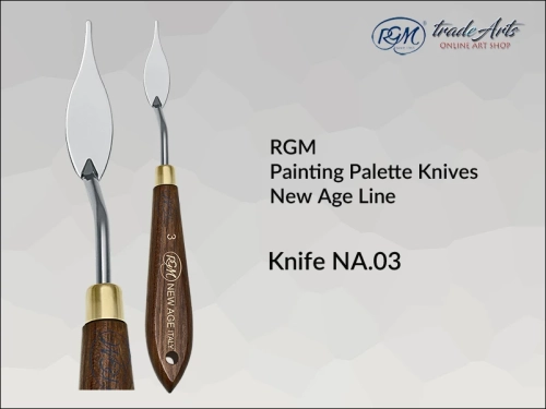 Painting Palette Knives RGM New Age Line 03, szpachla malarska artystyczna RGM New Age Line mod. 03, szpachla malarska RGM New Age Line, szpachle malarskie artystyczne RGM, szpachla, szpachle malarskie, RGM szpachle,