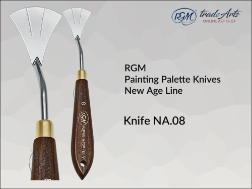 Painting Palette Knives RGM New Age Line 08, szpachla malarska artystyczna RGM New Age Line mod. 08, szpachla malarska RGM New Age Line, szpachle malarskie artystyczne RGM, szpachla, szpachle malarskie, RGM szpachle,