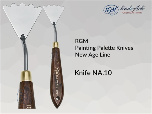 Painting Palette Knives RGM New Age Line 10, szpachla malarska artystyczna RGM New Age Line mod. 10, szpachla malarska RGM New Age Line, szpachle malarskie artystyczne RGM, szpachla, szpachle malarskie, RGM szpachle,