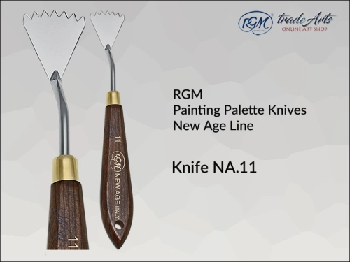 Painting Palette Knives RGM New Age Line 11, szpachla malarska artystyczna RGM New Age Line mod. 11, szpachla malarska RGM New Age Line, szpachle malarskie artystyczne RGM, szpachla, szpachle malarskie, RGM szpachle,