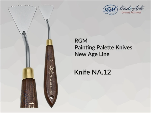 Painting Palette Knives RGM New Age Line 12, szpachla malarska artystyczna RGM New Age Line mod. 12, szpachla malarska RGM New Age Line, szpachle malarskie artystyczne RGM, szpachla, szpachle malarskie, RGM szpachle,