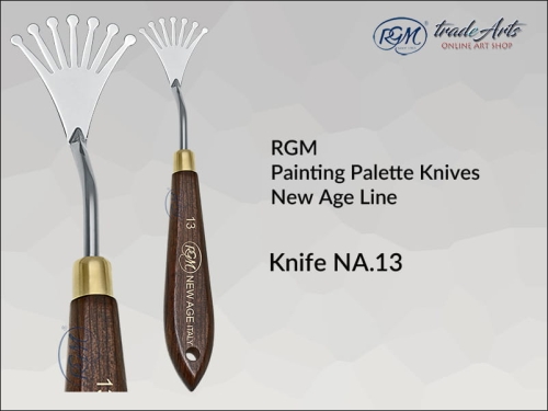 Painting Palette Knives RGM New Age Line 13, szpachla malarska artystyczna RGM New Age Line mod. 13, szpachla malarska RGM New Age Line, szpachle malarskie artystyczne RGM, szpachla, szpachle malarskie, RGM szpachle,