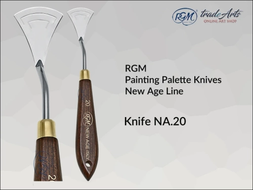 Painting Palette Knives RGM New Age Line 20, szpachla malarska artystyczna RGM New Age Line mod. 20, szpachla malarska RGM New Age Line, szpachle malarskie artystyczne RGM, szpachla, szpachle malarskie, RGM szpachle,