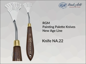 Szpachla malarska artystyczna z rękojeścią drewnianą RGM New Age Line, mod. 22