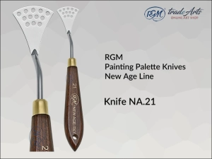 Szpachla malarska artystyczna z rękojeścią drewnianą RGM New Age Line, mod. 21