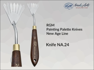 Szpachla malarska artystyczna z rękojeścią drewnianą RGM New Age Line, mod. 24