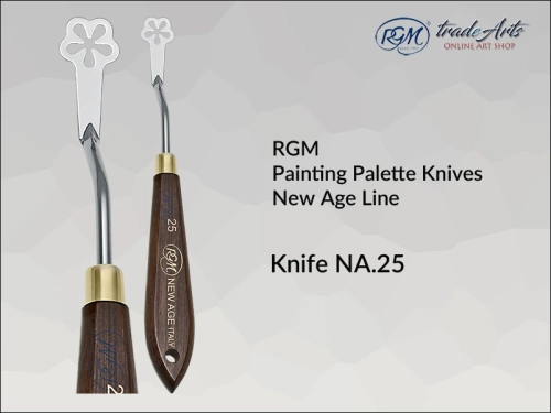 Painting Palette Knives RGM New Age Line 25, szpachla malarska artystyczna RGM New Age Line mod. 25, szpachla malarska RGM New Age Line, szpachle malarskie artystyczne RGM, szpachla, szpachle malarskie, RGM szpachle,