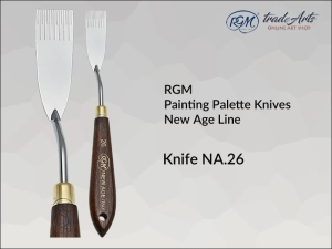Szpachla malarska artystyczna z rękojeścią drewnianą RGM New Age Line, mod. 26