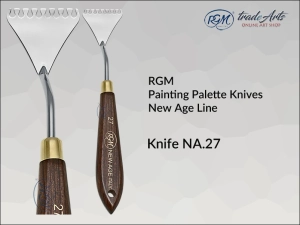 Szpachla malarska artystyczna z rękojeścią drewnianą RGM New Age Line, mod. 27