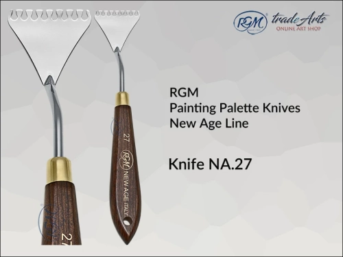 Painting Palette Knives RGM New Age Line 27, szpachla malarska artystyczna RGM New Age Line mod. 27, szpachla malarska RGM New Age Line, szpachle malarskie artystyczne RGM, szpachla, szpachle malarskie, RGM szpachle,
