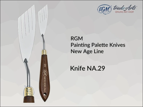 Painting Palette Knives RGM New Age Line 29, szpachla malarska artystyczna RGM New Age Line mod. 29, szpachla malarska RGM New Age Line, szpachle malarskie artystyczne RGM, szpachla, szpachle malarskie, RGM szpachle,