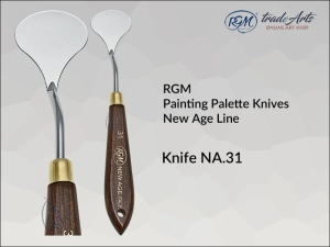 Szpachla malarska artystyczna z rękojeścią drewnianą RGM New Age Line, mod. 31