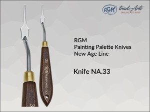 Szpachla malarska artystyczna z rękojeścią drewnianą RGM New Age Line, mod. 33