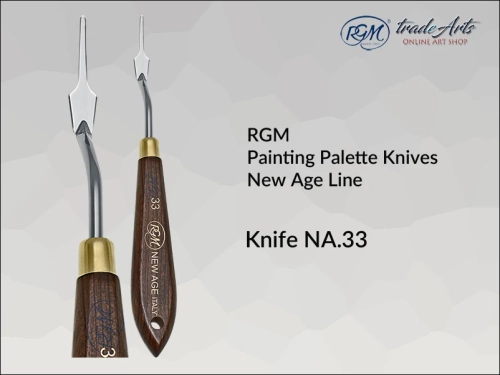 Painting Palette Knives RGM New Age Line 33, szpachla malarska artystyczna RGM New Age Line mod. 33, szpachla malarska RGM New Age Line, szpachle malarskie artystyczne RGM, szpachla, szpachle malarskie, RGM szpachle,