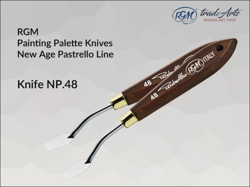 Painting Palette Knives RGM New Age Pastrello Line  mod. 48, szpachla malarska artystyczna RGM New Age Pastrello Line mod. 48, szpachla malarska RGM New Age Pastrello Line, szpachle artystyczne RGM, szpachla, szpachla RGM, Pastrello,