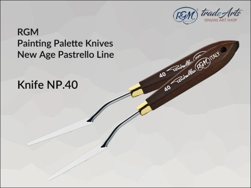 Painting Palette Knives RGM New Age Pastrello Line  mod. 40, szpachla malarska artystyczna RGM New Age Pastrello Line mod. 40, szpachla malarska RGM New Age Pastrello Line, szpachle artystyczne RGM, szpachla, szpachla RGM, Pastrello,